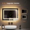 EMKE Badspiegel mit integrierter Beleuchtung und Anti-Beschlag Kaltweiß/Warmweiß 60×50cm Bild 5