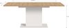 Esstisch ausziehbar Artisan/Weiß, modernes Design, 150-190 cm Bild 3