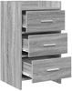 vidaXL Nachttische Grau Sonoma 40 x 36 x 70 cm Holzwerkstoff 8011032 Bild 3