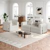 Schlafsofa mit Ablagefach & Stahlrahmen, wandelbarer Einzelsitz Sofa Bett mit rutschfester Unterlage,3-Sitzer,khaki Bild 3