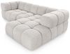 Ecksofa Designersofa BLANCHE in Stoff Puente Beige Ottomane Rechts Bild 2