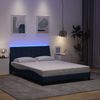 vidaXL Bettgestell ohne Matratze "Hanko" Blau 140x190 cm Stoff 3310460 Bild 4