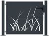 vidaXL Gartentor Anthrazit 100x100 cm Stahl Gras-Design 153167 Bild 3