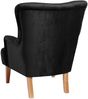 Sessel Kaiya Bezug Samtvelours Buche natur / schwarz 21231 Bild 5