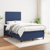 vidaXL Boxspringbett mit Matratze Blau 120x190 cm Stoff 3269873 Bild 3