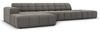 Micadoni Ecksofa Jennifer 5-Sitzer Links Samt Hellgrau Bild 2