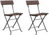 vidaXL Bistrostühle 2 Stk. Klappbar Braun Poly Rattan und Stahl 319987 Bild 2