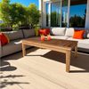 Spetebo Gartentisch Akazienholz Couchtisch geölt 80 x 50 x 30 cm (Packung, 1-St, Tisch), für Außen und Innen Bild 4