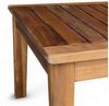 Spetebo Gartentisch Akazienholz Couchtisch geölt 80 x 50 x 30 cm (Packung, 1-St, Tisch), für Außen und Innen Bild 3