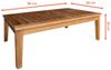 Spetebo Gartentisch Akazienholz Couchtisch geölt 80 x 50 x 30 cm (Packung, 1-St, Tisch), für Außen und Innen Bild 2