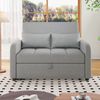 Sofabett 127x75x94 cm Antique Gray, klappbar mit 3-fach verstellbarer Rückenlehne, 180 cm Liegefläche Bild 2