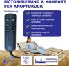 Coemo Lattenrost 'ERGO KF MOTOR', Kopfteil & Fußteil motorisch verstellbar, elektrischer Lattenrost stufenlos verstellbar, Not-Aus, 70x200 cm Bild 2