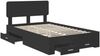 vidaXL Bettrahmen mit Kopfteil Schwarz 135 x 190 cm Holzwerkstoff 3412383 Bild 5