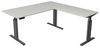Kerkmann Schreibtisch Sitz- /Stehtisch Move 3 elegantt 180x180x72-120 cm mit Anbautisch Asteiche Bild 5