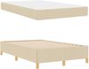 vidaXL Bettrahmen mit Matratze Creme 120 x 200 cm Stoff 3398932 Bild 5