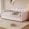 Flieks Daybett, LED Tagesbett Schlafsofa Kinderbett 90x200cm mit Ausziehbett 90x190cm Bild 2