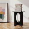 Beistelltisch Podeldsvin rund 49x40 cm Schwarz [en. casa] Bild 2