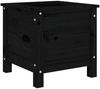 vidaXL Pflanzkübel Schwarz 40x40x39 cm Massivholz Kiefer 825251 Bild 4