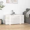 vidaXL Truhe Weiß 91x40,5x42 cm Massivholz Kiefer 824999 Bild 3