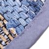 Teppich Läufer Matte Unterlage Vorleger Fußabtreter, breite Auswahl an modernen Fleckerl- und Baumwollteppichen (90cm Ø / Jeans Square) Bild 3