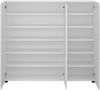 Schuhschrank Kommode 135 cm breit weiß Hochglanz MALABO-129 Bild 2