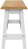VidaXL Esstischbank EKAI Weiß 91,5 x 29 x 45,5 cm Massives Kiefernholz 42037010 Bild 4
