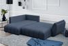AX LIVING Couch mit Bettfunktion Eckcouch blau Corleone in L Form 268 Bild 4