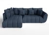 AX LIVING Couch mit Bettfunktion Eckcouch blau Corleone in L Form 268 Bild 5