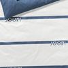 JOOP! Bettwäsche Logo Stripes 4101 2 Aqua Mako Satin 155 x 220 + 80 x 80 cm Bild 4