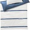 JOOP! Bettwäsche Logo Stripes 4101 2 Aqua Mako Satin 155 x 220 + 80 x 80 cm Bild 3