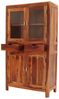 Vitrine Amba 100x180x45 aus indischem Sheesham-Massivholz Bild 4