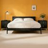 SoBuy FBT115-SCHX2 Nachttisch, MDF, Lackiert, Schwarz, 40 x 47 x 36 cm Bild 2