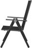 vidaXL Gartenstühle Klappbar 4 Stk. Aluminium und Textilene Schwarz 41731 Bild 4