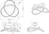 LED Deckenleuchte, Ring Design, dimmbar, 45 cm, COURSE Bild 4