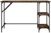 vidaXL Schreibtisch Räuchereiche 120x50x75 cm Metall Holzwerkstoff 845323 Bild 5