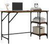 vidaXL Schreibtisch Räuchereiche 120x50x75 cm Metall Holzwerkstoff 845323 Bild 4