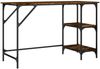 vidaXL Schreibtisch Räuchereiche 120x50x75 cm Metall Holzwerkstoff 845323 Bild 2