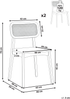 Esszimmerstuhl 2er Set KENO Holz Hellbraun Bild 2