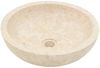 vidaXL Waschtisch mit Creme Marmorbecken Massivholz Teak 3096580 Bild 5