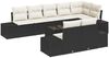 vidaXL Gartensofa-set mit Speicher Schwarz und Creme Poly Rattan 3355786 Bild 2