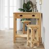 vidaXL Barhocker 2 Stk. Massivholz Kiefer 4005699 Bild 3