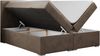 Boxspringbett mit 2 Bettkästen, Matratze und Topper, Polsterbett - ALLY - 180x200cm - Braun Velours - H3 Bild 4