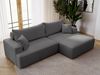 GRAINGOLD Ecksofa California, Sofa mit Schlaffunktion, Bettkasten, Eckcouch L-Form, Velour-Stoff, Grau, Rechts Bild 4
