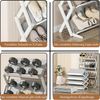 TUWENA Schuhregal Faltbares Schuhregal, Mehrschichtiges Hoch Schuh Organizer, 4 Etagen Bild 3