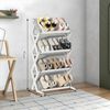 TUWENA Schuhregal Faltbares Schuhregal, Mehrschichtiges Hoch Schuh Organizer, 4 Etagen Bild 2