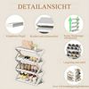 TUWENA Schuhregal Faltbares Schuhregal, Mehrschichtiges Hoch Schuh Organizer, 4 Etagen Bild 4