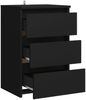 vidaXL Nachttisch Schwarz 40x35x62,5 cm Holzwerkstoff 806213 Bild 4