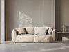 Micadoni Sofa Chris 3-Sitzer Samt Ecru Bild 4
