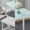 Esstisch-Set Grand Weiß 120 x 70 cm 4-teiliges Set Vicco Bild 5