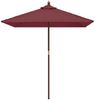 vidaXL Sonnenschirm mit Holzmast Bordeauxrot 198x198x231 cm 363187 Bild 3